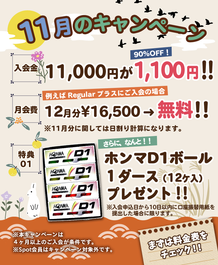 お得なキャンペーン実施中!!